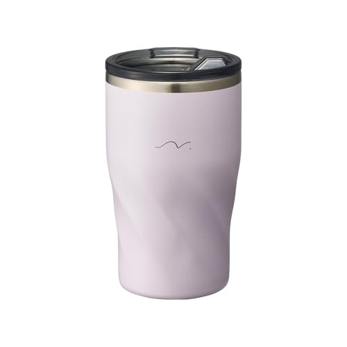 ドウシシャ のみごろ タンブラー 360ml 真空断熱 保温 保冷 ふた付き ステンレス製 ラベンダー ADORE