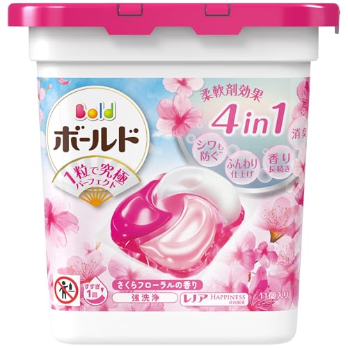 [季節限定]ボールド 洗濯洗剤 ジェルボール 4in1 さくらフローラル 本体 11個