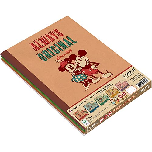 ナカバヤシ ディズニー/ミッキー&フレンズ スイングロジカルノート セミB5/A罫/30枚 カラークラフト 5冊パック NCB509A-5P