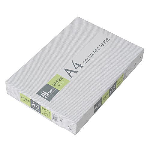 APP カラーコピー用紙 A4 グリーン 紙厚0.09mm 500枚