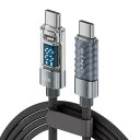 セイワ(SEIWA) USBケーブル USB-C&USB-C ハイパーUSBケーブルCtoC D628 PD60W対応 電力表示ディスプレイ搭載