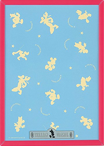 テンヨー(Tenyo) 【日本製】 木製 パズルフレーム ディズニー専用 パネル 108ピース用 ピンク (18.2x25.7cm) ミッキーエ