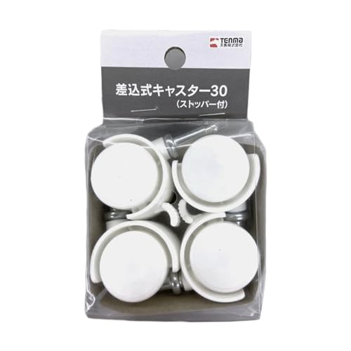 天馬 掃除や移動の時に便利な差し込むだけで簡単に取り付けられるストッパー付きキャスター キャスター ストッパー 差込式キャスター30(ストッパー