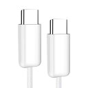 セイワ(SEIWA) USB-C & USB-C ケーブル PD対応 ナイロンUSBケーブル CtoC 1m ホワイト D639 ケーブル長 1