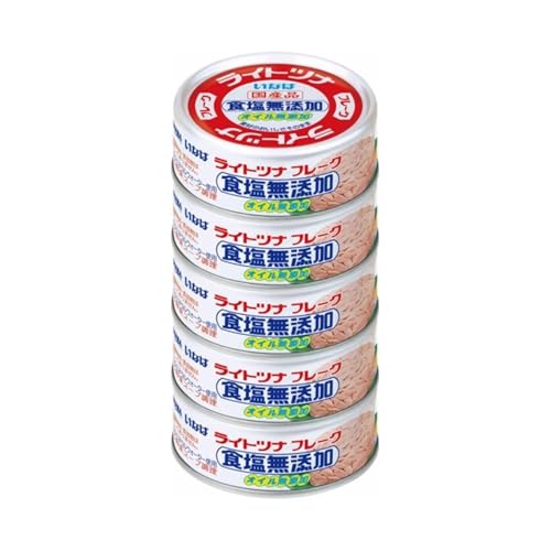 いなば食品 いなば 国産ライトツナ食塩無添加 70g×5缶のサムネイル