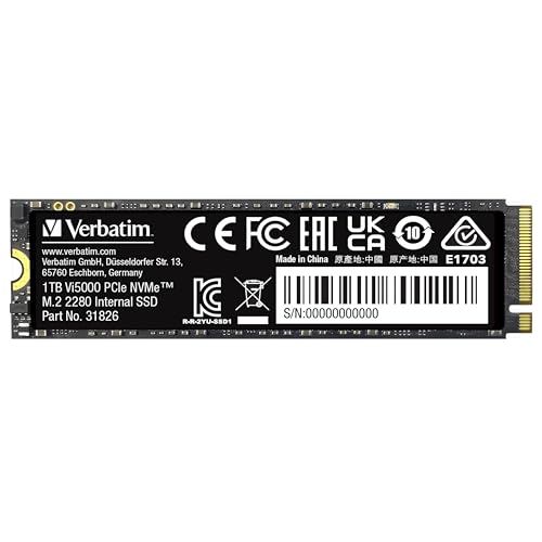 Verbatim バーベイタム NVMe PCIe Gen4.0x4 PCIe4.0 Vi5000シリーズ 1TB 最大読込 5000MB 国内