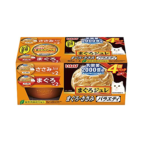 いなば まぐろジュレ 乳酸菌入り まぐろ・ささみバラエティ 65g×4個