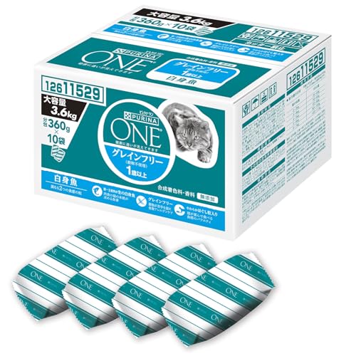 ピュリナ ワン キャット ドライ グレインフリー1歳以上 白身魚 3.6kg(360gx10袋入)