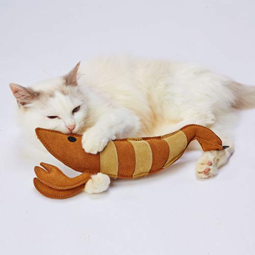 樂天商城 - ペティオ (Petio) 猫用おもちゃ けりぐるみ タフレザー 最強のエビ
