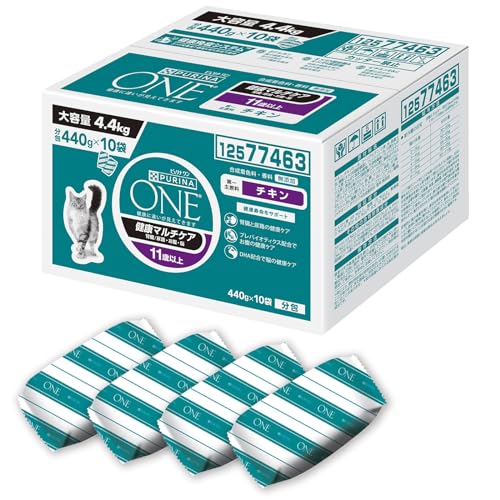 ピュリナ ワン キャット ドライ 健康マルチケア 11歳以上用 チキン 4.4kg(440g×10袋入)