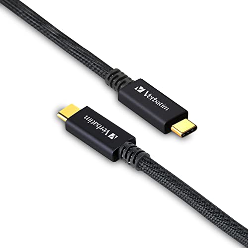 Verbatim バーベイタム 高耐久 USBケーブル 100cm Type-C to C USB3.2 Gen2x2 PD 100W ノートP