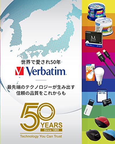 Verbatim バーベイタム 高耐久 USBケーブル 100cm Type-C to C USB3.2 Gen2x2 PD 100W ノートP