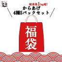 \毎週金曜日はからあげの日!35%OFFクーポンご利用で5,500円→3,575円+ポイント2倍!/福袋 もも肉2種 むね肉2種 からあげ 元祖にんにく10個 ...