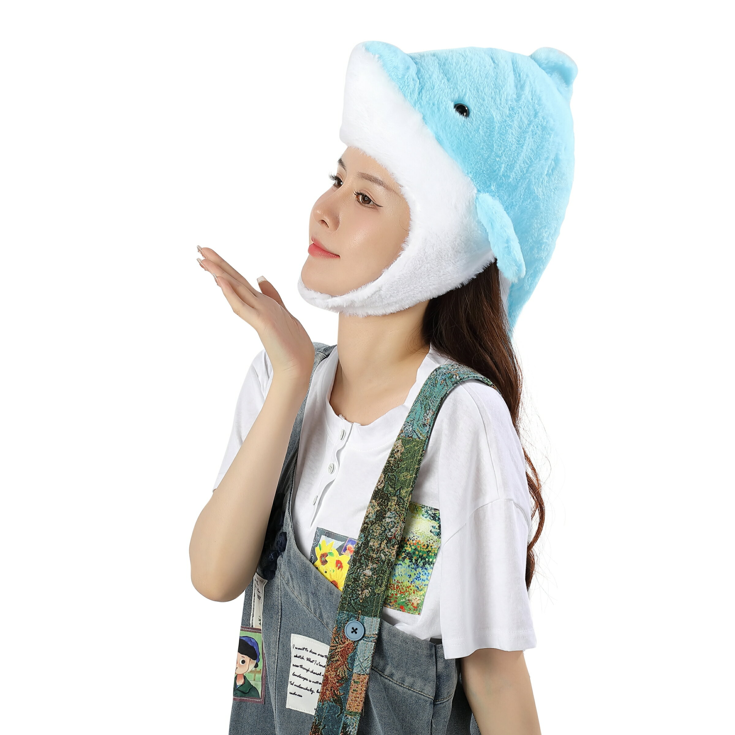 【吉祥寺良品】いるか！イルカ！かわいい海豚のかぶりもの！ 仮装・ハロウィン・宴会に最適！お店の販売促進　劇　番組制作の小道具に　ユニーク帽子　子供もOK　ユニセックス