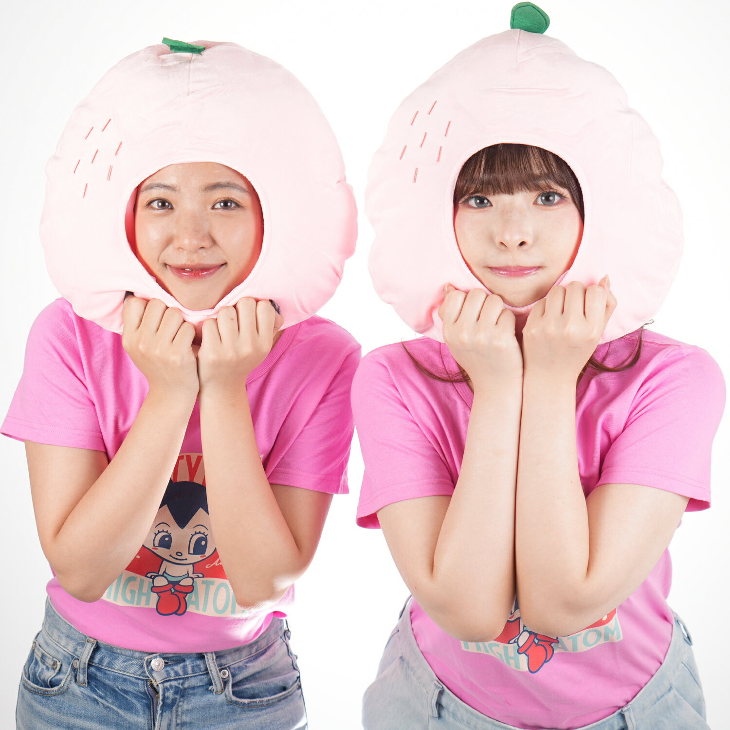 【吉祥寺良品】かぶりもの 桃 可愛い おもしろ 人気 帽子 コスプレ 仮装 桃キャップ 宴会・余興・お笑..