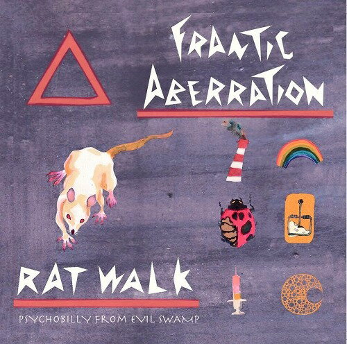 四日市の生んだガラパゴス進化型サイコビリー「FRANTIC ABERRATION」のフルアルバム「RAT WALK」が入荷です。トランペットとテナーサックスを用いた独自なサイコビリーサウンドで一度ライブを目撃したフリークは音源を探し求めていたあの噂のバンドが遂に1stアルバムをリリース。2001年の結成からメンバーチェンジすることなく、サイコビリーにこだわりつつもその枠を越えたサウンドを追求してきたスタイルは唯一無二。1stシングル、デモ音源とも完売、その楽曲のクオリティで話題となりながらも、その後のオムニバス収録曲からはリリースが無く、約7年振りの音源となる超話題作！ ※TRACK LIST 1. batz skim on my head 2. アルツハイムストンプ 3. radioactive seed 4. waste color scheme 5. instrumental 6. galaxy train 99.9％（スリーナイン） 7. rat walk 8. evil smell drain 9. frantix 10. ladybird promenade 商品詳細 注意点 ※当店は実店舗と在庫を共有している為、どうしても売り違いによる完売が生じてしまう場合がございます。 ※オーダー後に完売連絡を差し上げる場合もございますので、お客様のご理解とご協力お願い致します。