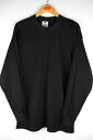 PRO CLUB (プロクラブ) / LONG SLEEVE THARMAL Tee (ロンTee) / black 無地 Tee ビッグサイズ ヘビーウェイト サーマル素材