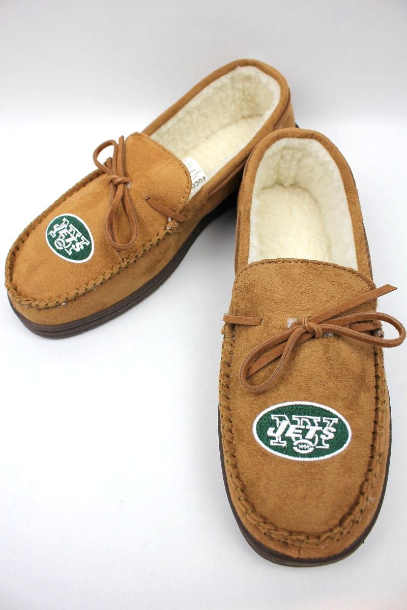 FOREVER COLLECTIBLES / NEWYORK JETS ROOM SHOES / light brown