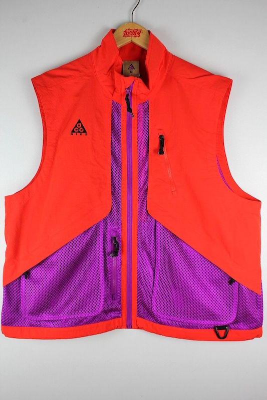 NIKE ACG / MESH-NYLON VEST / orange purple