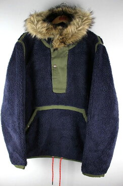 POLO RALPH LAUREN (ポロラルフローレン) / PULLOVER HOODED BOA JACKET (ボアジャケット) / navy×olive US買い付け