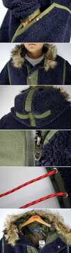 POLO RALPH LAUREN (ポロラルフローレン) / PULLOVER HOODED BOA JACKET (ボアジャケット) / navy×olive US買い付け