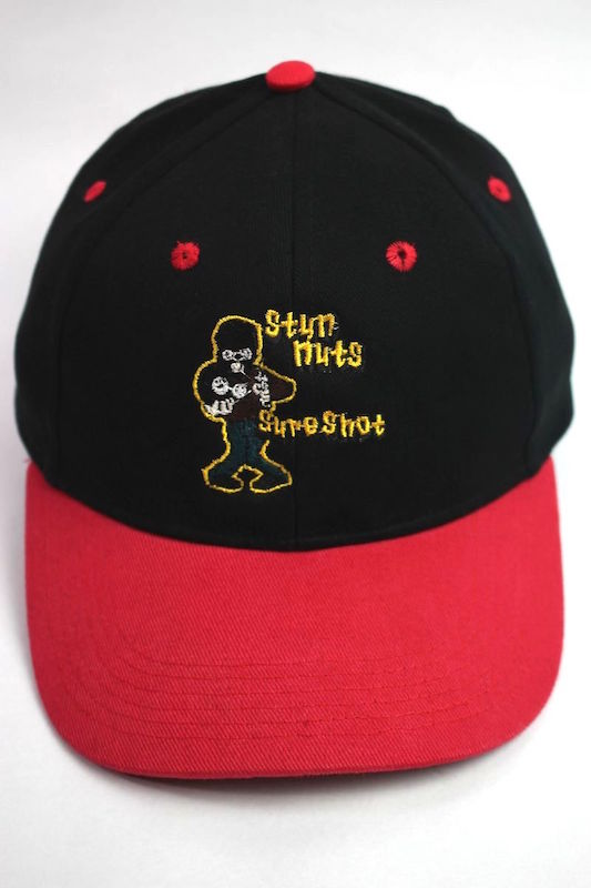 STUNNUTS (スタンナッツ) / "SURE SHOT -ILL KID-" FITTED CAP / black×red