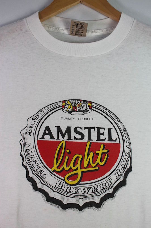 USED AMSTEL BREWERY (アムステル ブリュワリー) / AMSTEL LIGHT Tee (90 039 S) / white