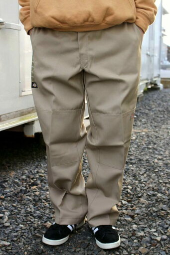 DICKIES (ディッキーズ) / LOOSE FIT DOUBLE KNEE WORK PANTS / khaki DICKIES (ディッキーズ) / LOOSE FIT DOUBLE KNEE WORK PANTS / khaki