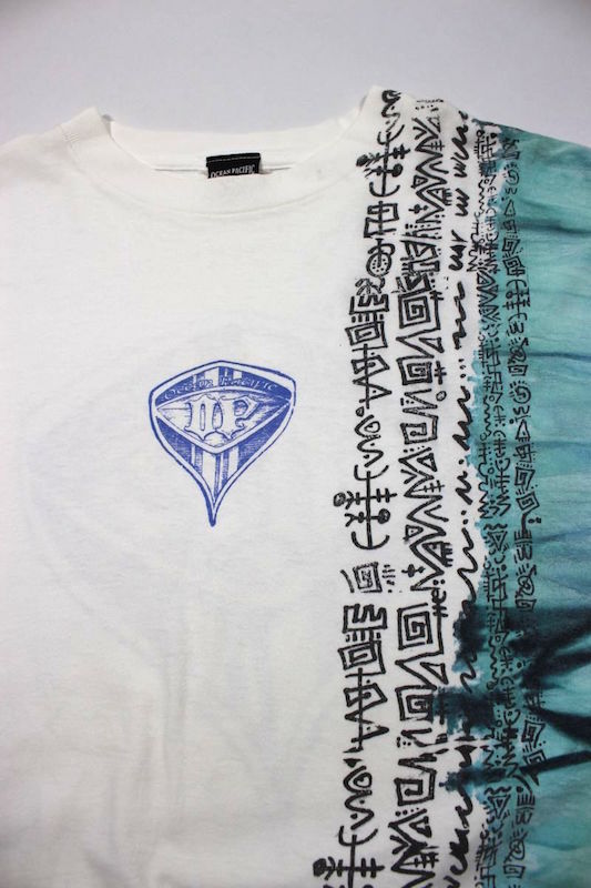 USED!!! OCEAN PACIFIC / "OLD OP" Tee (90'S) / white