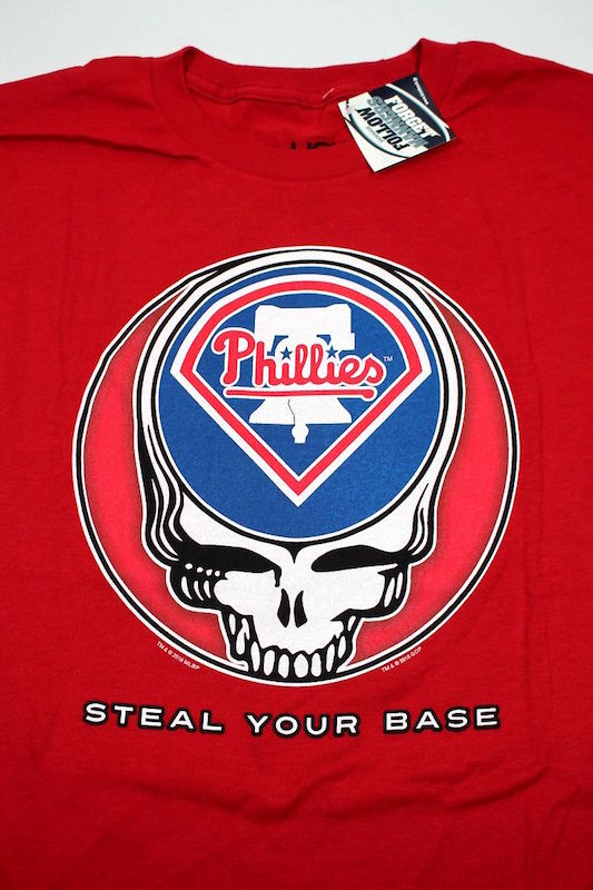 GRATEFUL DEAD (グレイトフル・デッド) × MLB / "PHILADELPHIA PHILLIES (フィラデルフィア・フィリーズ)" Tee / red