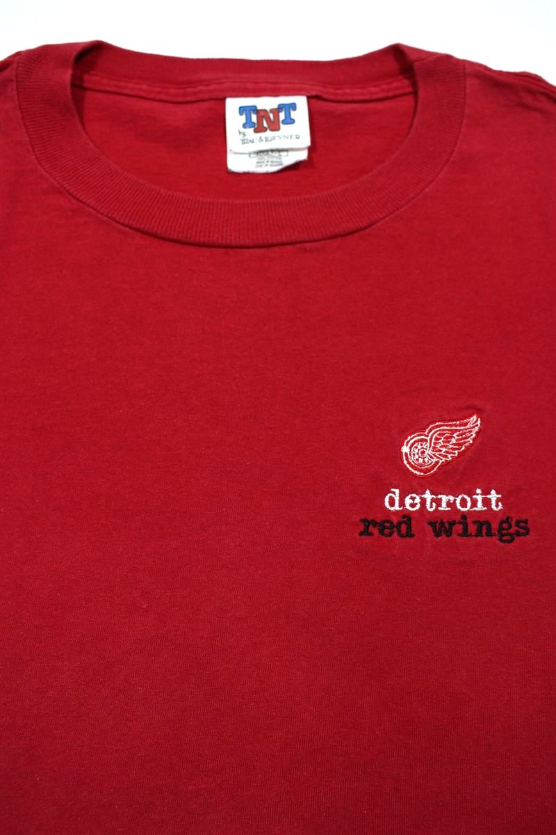 Rakuten - USED!!! DETROIT RED WINGS / ONE POINT LOGO Tee (90'S) / red