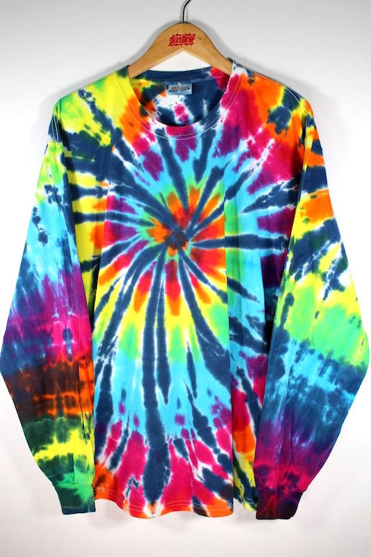 Hawaiian - USED!!! HANES / TIE-DYE LS Tee (00'S)