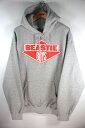 BEASTIE BOYS / LOGO PULLOVER SWEAT HOODIE / heather grey　　ラップTee　RAP Tee