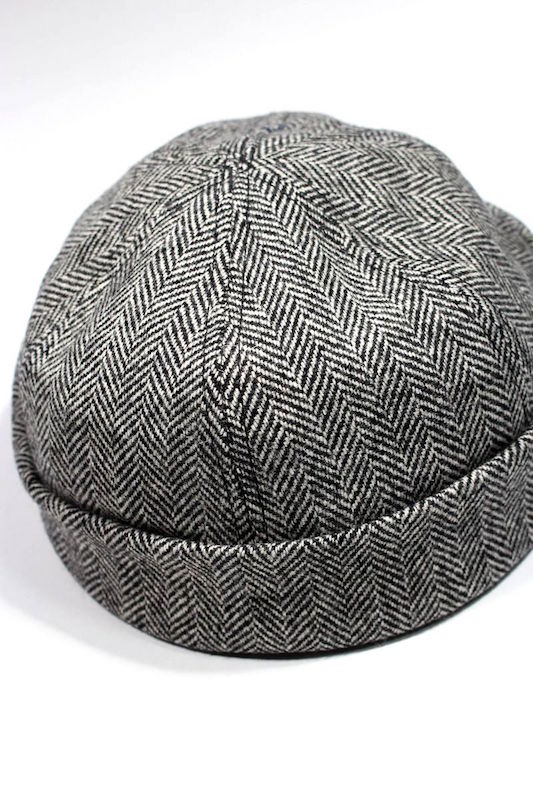 ニューヨークハット ニット帽 メンズ NEW YORK HAT (ニューヨーク・ハット) / HERRINGBONE THUG / grey