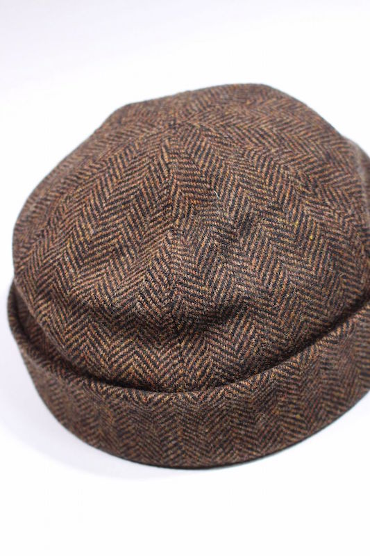 ニューヨークハット ニット帽 メンズ NEW YORK HAT (ニューヨーク・ハット) / HERRINGBONE THUG / brown