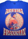 ARETHA FRANKLIN (アレサ フランクリン) / PATTERN CIRCLE Tee / blue