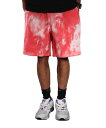 adidas ORIGINALS (AfB_XIWiX) / TIE-DYE SWEAT SHORTS / pink