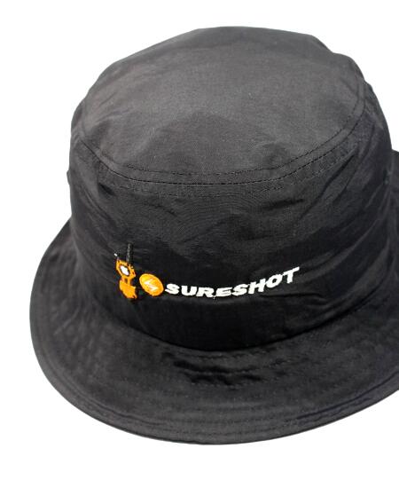 STUNNUTS (スタンナッツ) / "SURE SHOT -TALKIE-" NYLON BUCKET HAT / black