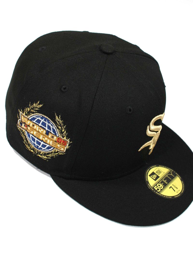 NEWERA (ニューエラ) / "CHICAGO WHITE SOX -WORLD SERIES 2005-" 59FIFTY FITTED CAP / black×gold