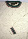 USED!!! EDDIE BAUER (エディーバウアー) / COTTON KNIT SWEATER (80'S or 90'S) / off white