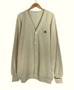 USED!!! IZOD / KNIT CARDIGAN (80'S) / natural