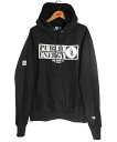 STUNNUTS / "PUBLIC ENERGY" CHAMPION REVERSE WEAVE SWEAT HOODIE / black