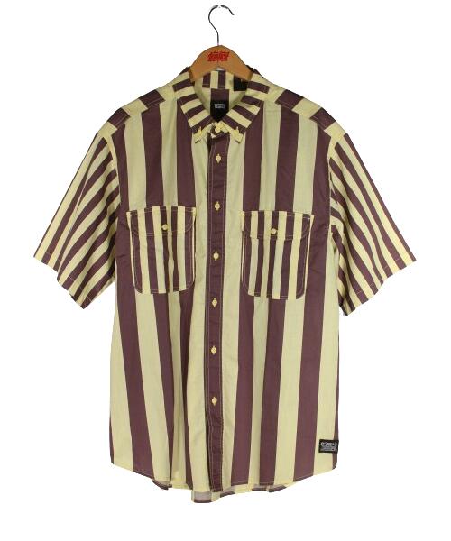 LEVI'S SKATE / STRIPED SS BUTTON DOWN SHIRTS / banana×grape