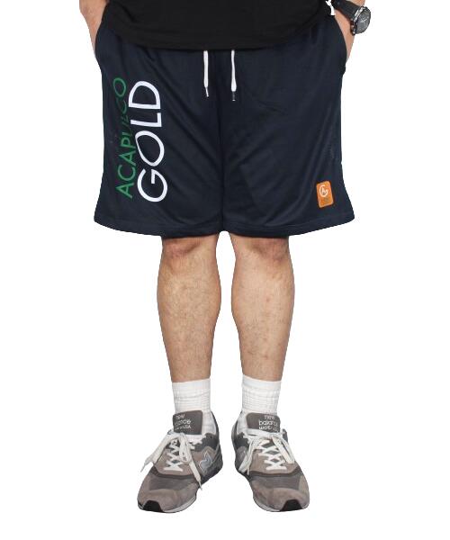 ACAPULCO GOLD / MESH SHORTS / navy×green
