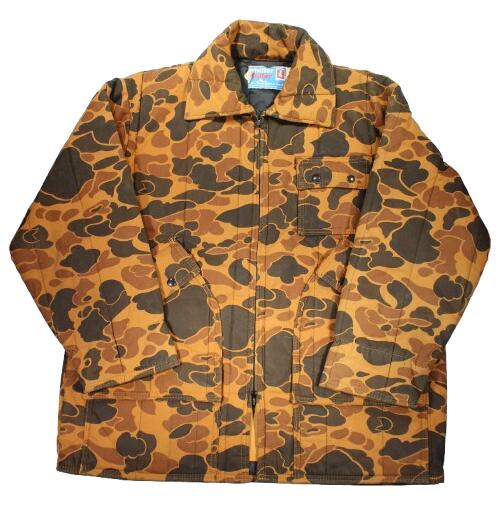 USED!!! CHILLER KILLER BY SAFTBAK / PADDED HUNTING JACKET (80'S) / duck hunter camo