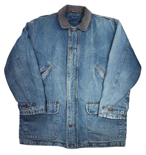 USED!!! IZOD / DENIM HUNTING JACKET (90'S)