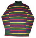 USED!!! POLO RALPH LAUREN / BORDER TURTLE NECK LS Tee (90-00'S) ボーダー・タートルネックロンTee(4)