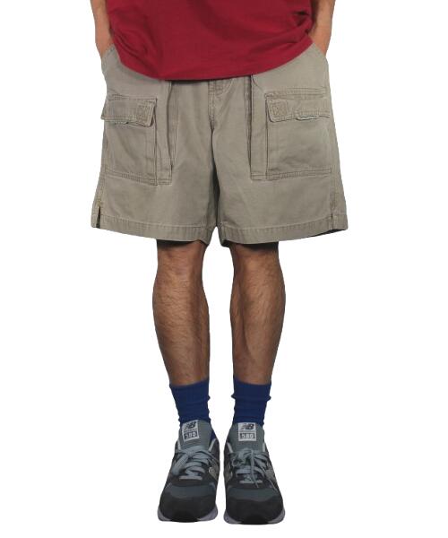 USED!!! COLUMBIA / "PFG" BUSH SHORTS (90'S) / washed khaki コロンビア ブッシュショーツ