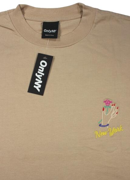 ONLY NY / "NEWYORK NAILS" Tee / khaki 온리 뉴욕