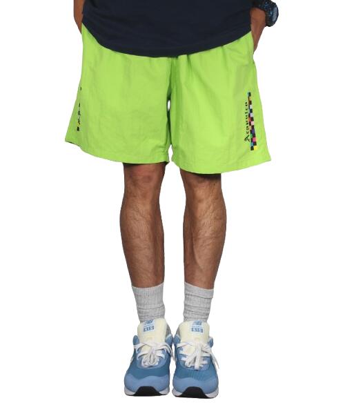 Nylon Shorts - ACAPULCO GOLD / RECYCLED LIGHT WEIGHT NYLON SHORTS / lime　　アカプルコ・ゴールド　ナイロンショーツ